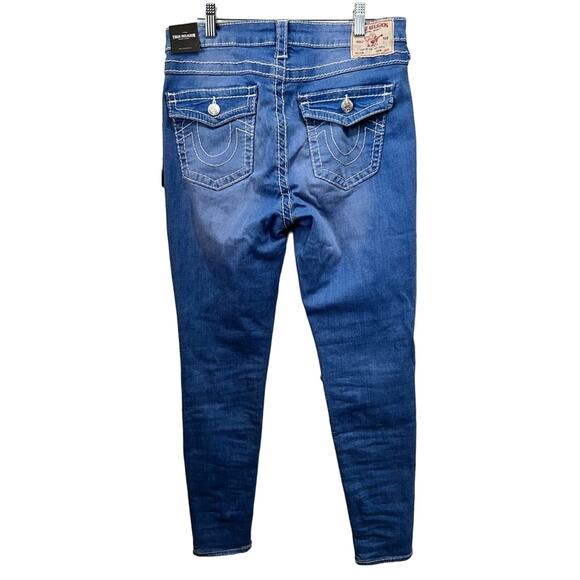 True Religion Jennie Mid Rise Curvy Skinny Jean Sz 30 NWT - Picture 3 of 13